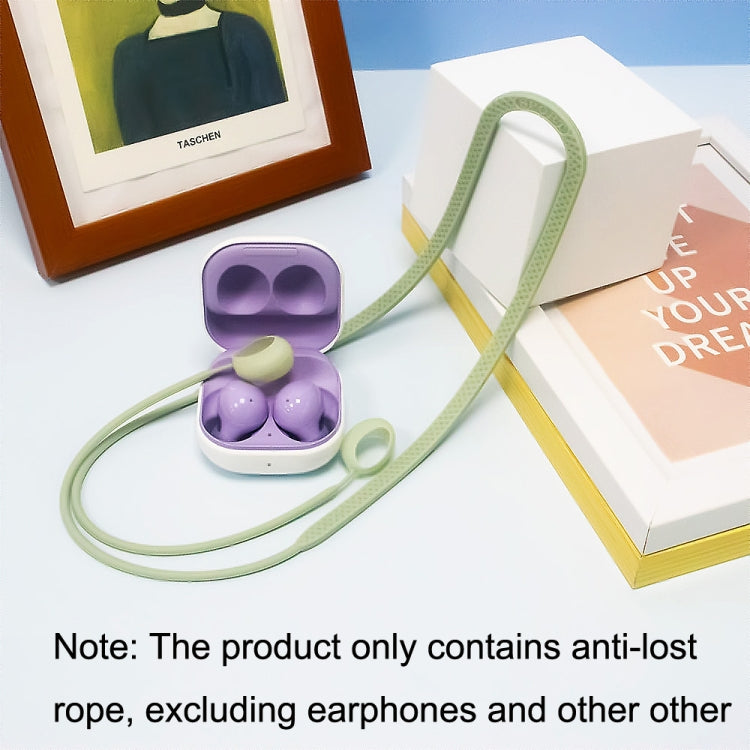 2 PCS Bluetooth Earphone Silicone Anti-Lost Cord For Samsung Glaxy Buds 2(Black)