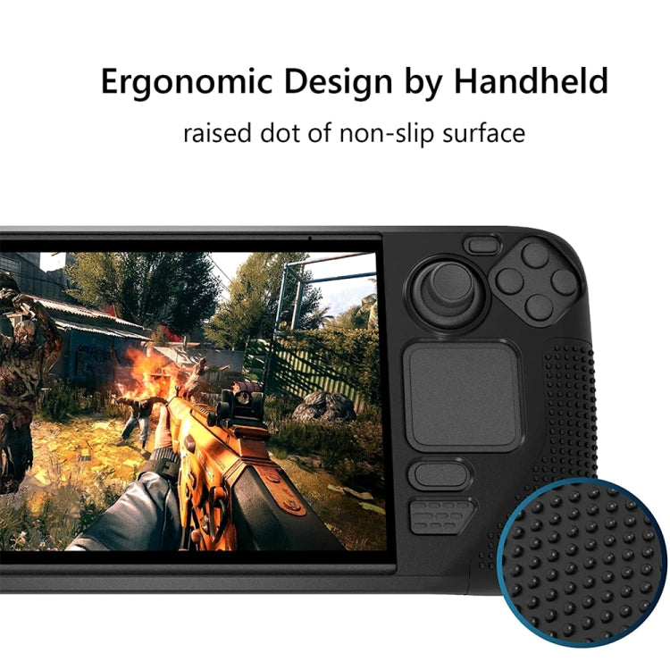 PGTECH Game Console Silicone Case With Anti-Slip Particles for Steam Deck(Black) - Pocket Console by PMC TechLife | Online Shopping South Africa | PMC TechLife
