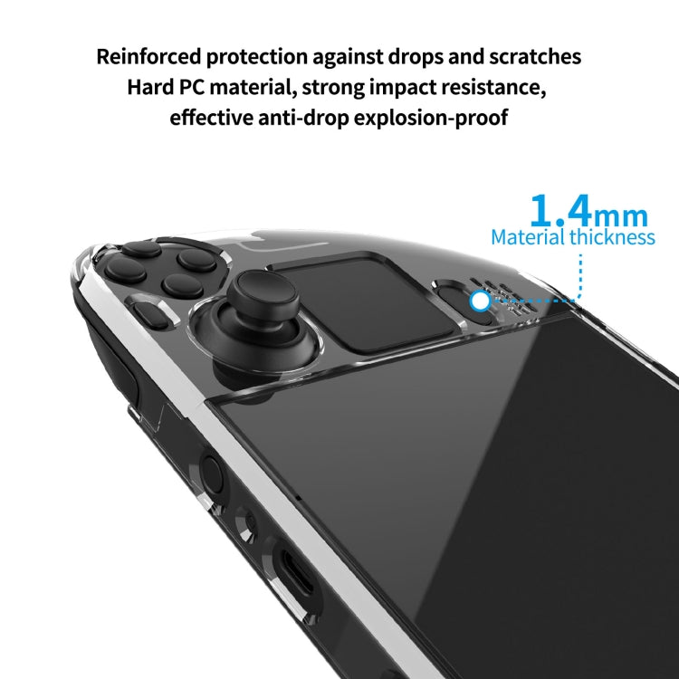 PGTECH Split Crystal Hard Shell Case for Steam Deck Game Console - Cover Case by PMC Jewellery | Online Shopping South Africa | PMC Jewellery | Buy Now Pay Later Mobicred