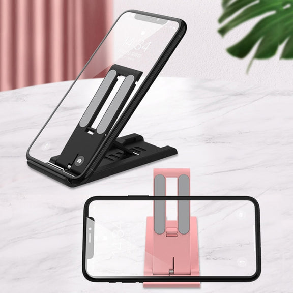 2 PCS K30 Multi-speed Adjustment Desktop Mobile Phone Bracket Notebook Folding Bracket(Black)