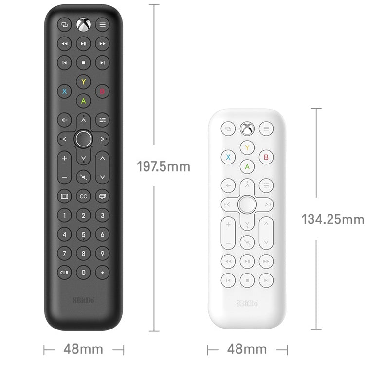 8BitDo Backlit Key Media Remote Control For Xbox, Style: Long Version (Black) - free shipping - PMC Jewellery - Order now!