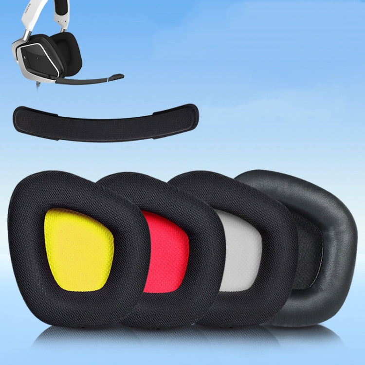 2 PCS Replacement Earpads for Corsair Void Pro Elite,Style: Black Ice Sensory Leather