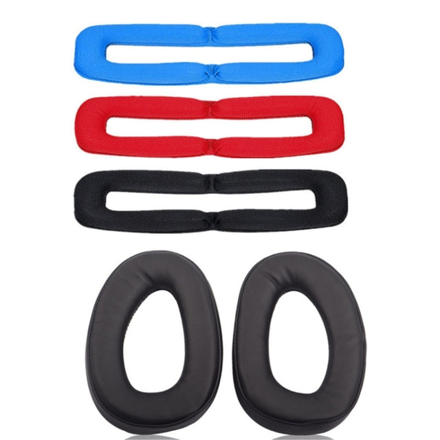 2 PCS Headphone Sleeve Cover for Sennheiser GSP300 GSP370 GSP350,Style: Lamb Leather