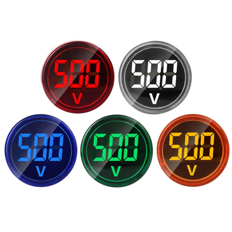 2 PCS DC Voltage Signal Indicator 22mm Round 6-100V Universal Voltmeter(ST16VD-04 Green) - Current & Voltage Tester by SINOTIMER | Online Shopping South Africa | PMC Jewellery | Buy Now Pay Later Mobicred