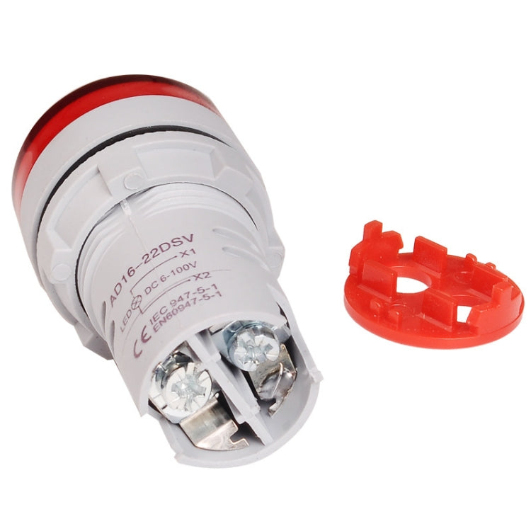 2 PCS DC Voltage Signal Indicator 22mm Round 6-100V Universal Voltmeter(ST16VD-04 Green) - Current & Voltage Tester by SINOTIMER | Online Shopping South Africa | PMC Jewellery | Buy Now Pay Later Mobicred