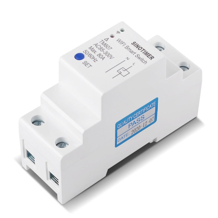 SINOTIMER TM607 Intelligent Wifi Timer Mobile App Home Rail Remote Control Time Switch 80A 85-300V - free shipping - PMC TechLife - Order now!