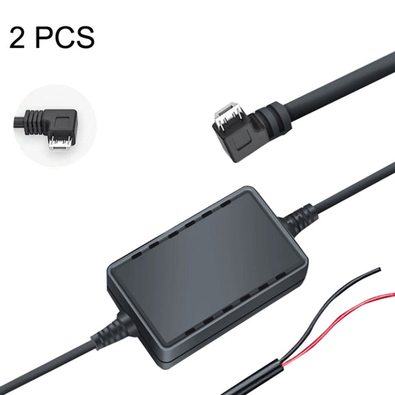 2 PCS USB Car Charge 12V To 5V Navigation Instrument Reduction Line(Android Right Bend)