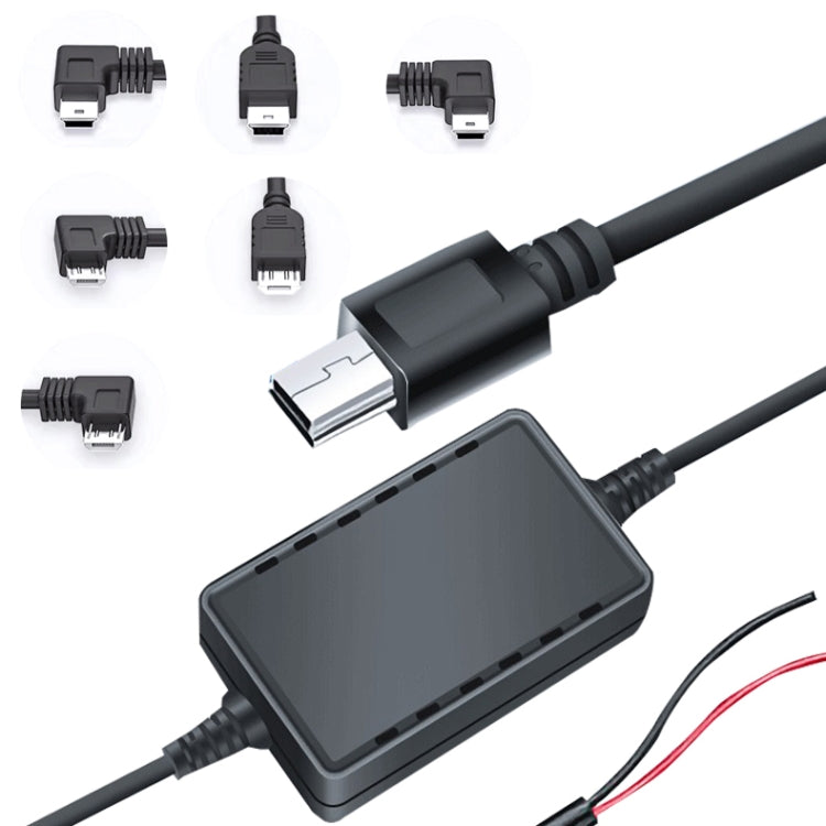 2 PCS USB Car Charge 12V To 5V Navigation Instrument Reduction Line(Android Left Bend)
