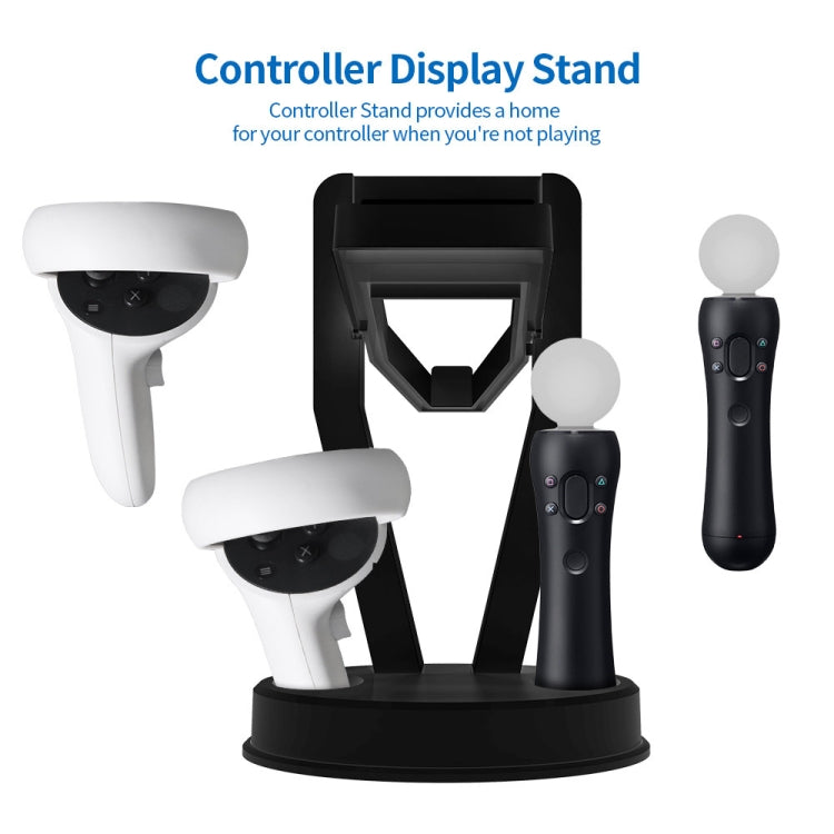 JYS-OC002 VR Bracket Desktop Storage Rack For Oculus Quest 2(Black)