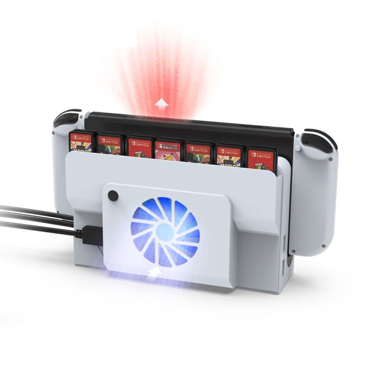 DOBE Console Base Cooling Fan With Storage Card Slot for Switch OLED - free shipping - PMC Jewellery - Order now!