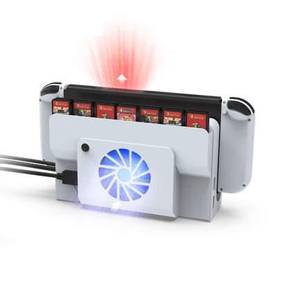DOBE Console Base Cooling Fan With Storage Card Slot for Switch OLED - free shipping - PMC Jewellery - Order now!