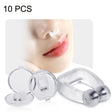 10 PCS Mini Portable Silicone Magnetic Snoring Stopper(Transparent) - Anti Snoring Tools by PMC TechLife | Online Shopping South Africa | PMC TechLife