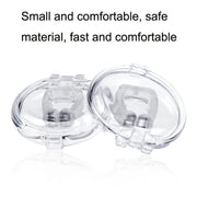 10 PCS Mini Portable Silicone Magnetic Snoring Stopper(Transparent)