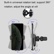 Universal Metal Gravity Car Phone Holder(Grey)
