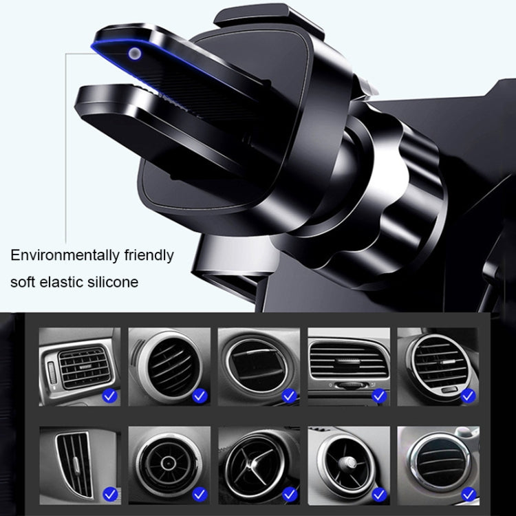 Universal Metal Gravity Car Phone Holder(Silver)