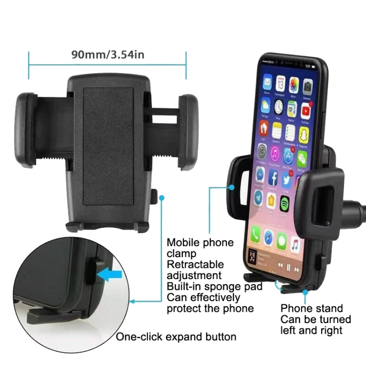 Car Rearview Mirror Hose Bracket Mobile Phone Clip Universal Navigation Bracket - Car Holders by PMC TechLife | Online Shopping South Africa | PMC TechLife