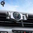 15W Mini Car Wireless Charger Phone Smart Sensing Holder(Silver) - Wireless Charger Holders by PMC TechLife | Online Shopping South Africa | PMC TechLife