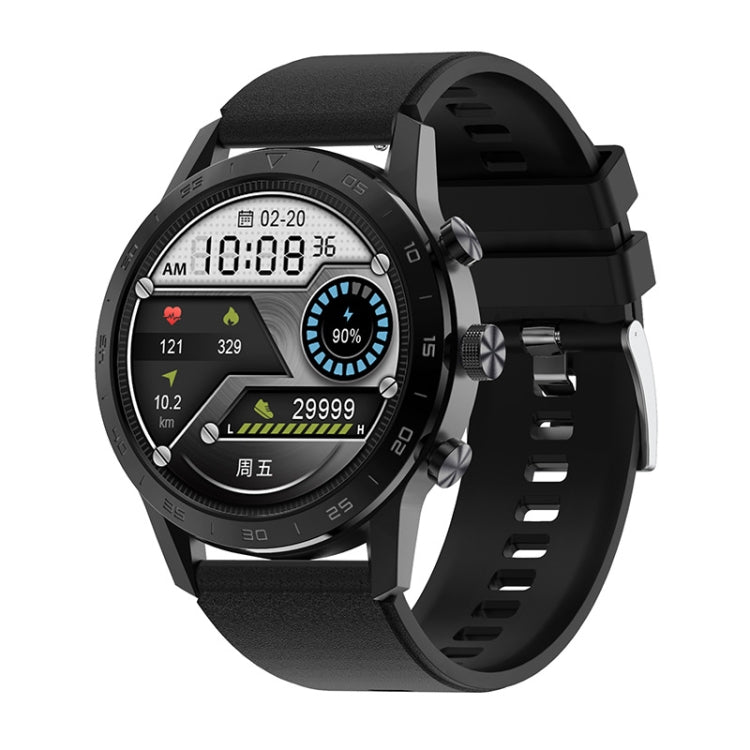 LOANIY DT70 Analog Digital Dual Display Smart Call Watch(Black Silicone) - free shipping - PMC Jewellery - Order now!