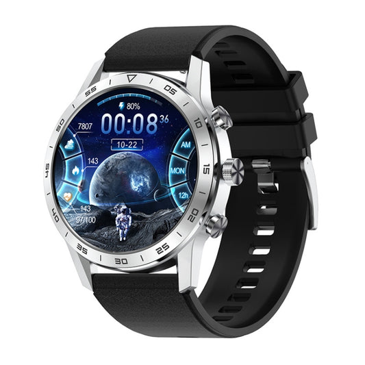 LOANIY DT70 Analog Digital Dual Display Smart Call Watch(Silver Silicone) - free shipping - PMC Jewellery - Order now!