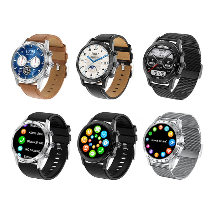 LOANIY DT70 Analog Digital Dual Display Smart Call Watch(Black Steel) - free shipping - PMC Jewellery - Order now!