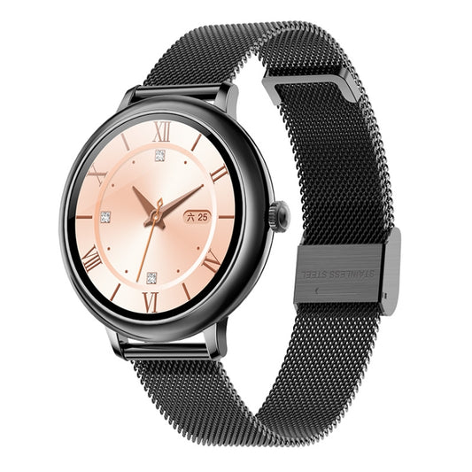 LOANIY CF80 1.08 Inch Heart Rate Monitoring Smart Bluetooth Watch, Color: Black Steel - free shipping - PMC Jewellery - Order now!