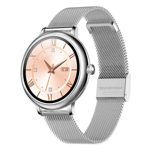 LOANIY CF80 1.08 Inch Heart Rate Monitoring Smart Bluetooth Watch, Color: Silver Steel - free shipping - PMC Jewellery - Order now!