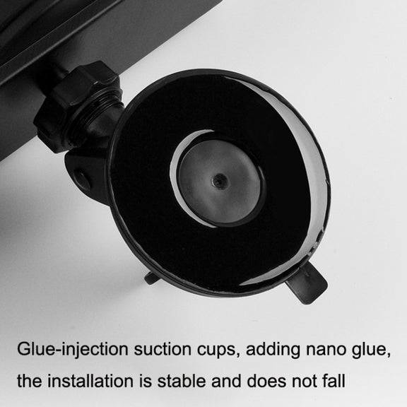 CZC-255 Carbon Fiber Indoor Rearview Mirror Modified Suction Cup Endoscope Auxiliary Mirror(White Mirror)