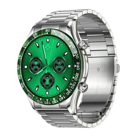 LOANIY E18 Pro Smart Bluetooth Calling Watch with NFC Function, Color: Green Silver Steel - Smart Watches by LOANIY | Online Shopping South Africa | PMC Jewellery | Buy Now Pay Later Mobicred