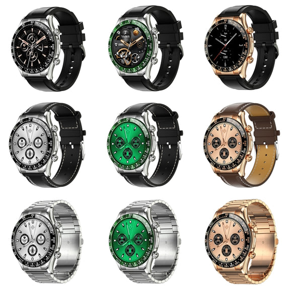 LOANIY E18 Pro Smart Bluetooth Calling Watch with NFC Function, Color: Green Silver Steel - Smart Watches by LOANIY