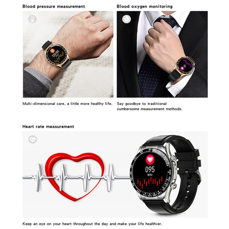 LOANIY E18 Pro Smart Bluetooth Calling Watch with NFC Function, Color: Gold Steel - free shipping - PMC Jewellery - Order now!