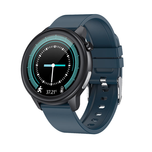 LOANIY E80 1.3 Inch Heart Rate Detection Smart Watch, Color: Blue Silicone - free shipping - PMC Jewellery - Order now!