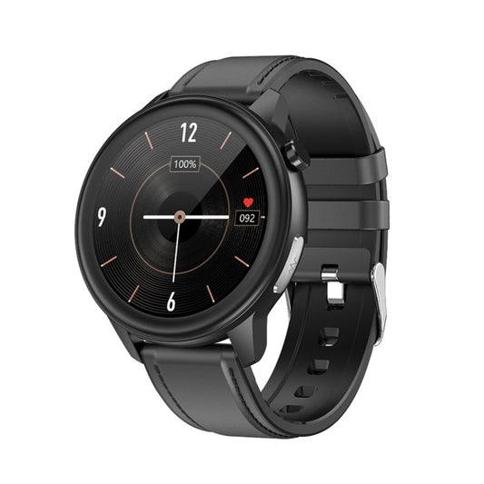 LOANIY E80 1.3 Inch Heart Rate Detection Smart Watch, Color: Black Leather - free shipping - PMC Jewellery - Order now!