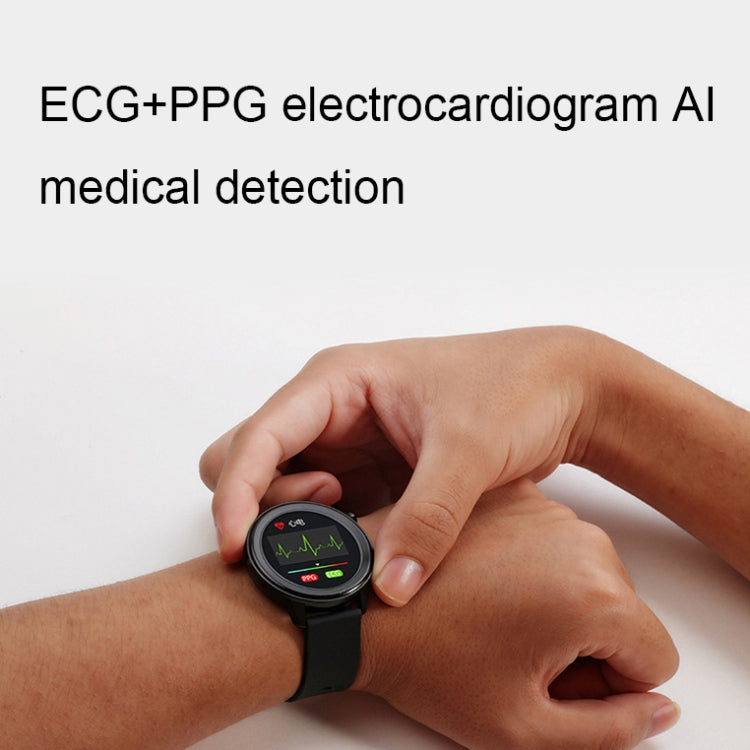 LOANIY E80 1.3 Inch Heart Rate Detection Smart Watch, Color: Black Leather - free shipping - PMC Jewellery - Order now!
