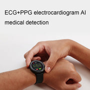 LOANIY E80 1.3 Inch Heart Rate Detection Smart Watch, Color: Black Steel