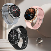 Wearkey Y22 1.32 Inch Bluetooth Calling Smart Watch with Rotary Button(Black)