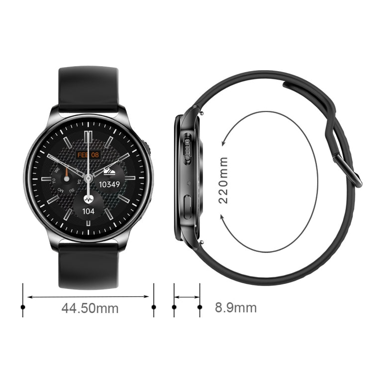 Wearkey Y22 1.32 Inch Bluetooth Calling Smart Watch with Rotary Button(Black) - free shipping - PMC Jewellery - Order now!