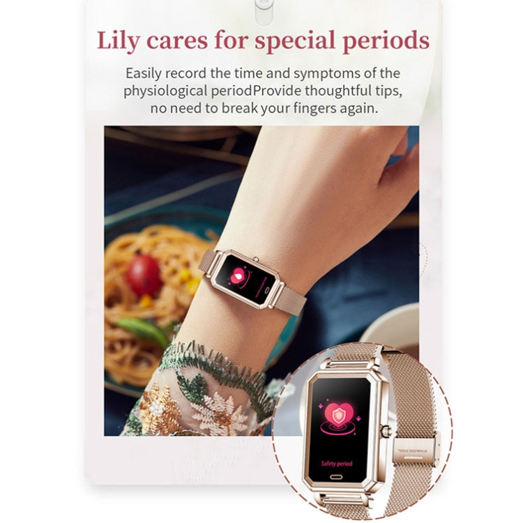 LOANIY HT2 1.28 Inch Heart Rate Detection Pedometer Smart Watch, Color: Gold Steel - free shipping - PMC TechLife - Order now!
