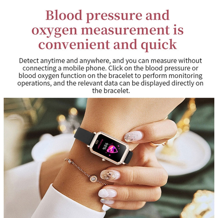 LOANIY HT2 1.28 Inch Heart Rate Detection Pedometer Smart Watch, Color: Gold Steel
