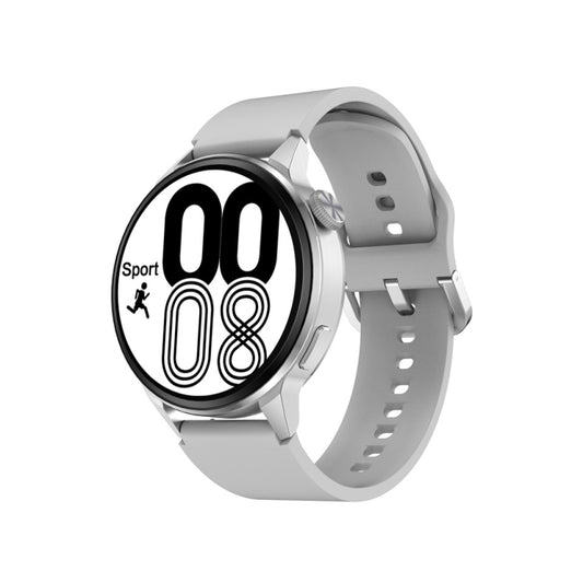 Wearkey DT4+ 1.36 Inch HD Screen Smart Call watch with NFC Function, Color: Silver Silicone - free shipping - PMC Jewellery - Order now!