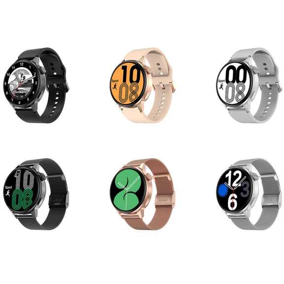 Wearkey DT4+ 1.36 Inch HD Screen Smart Call watch with NFC Function, Color: Silver Steel