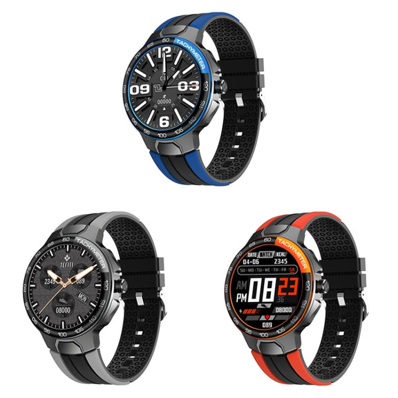 Wearkey E15 1.28 Inch Smart Heart Rate Monitoring Touch Screen Watch(Silver Gray)
