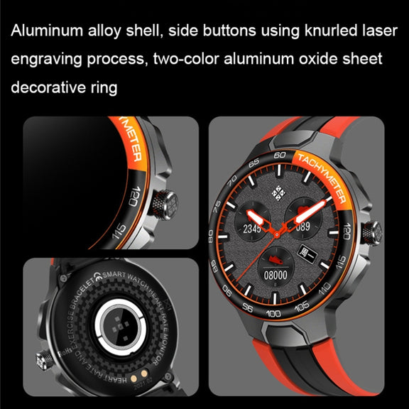 Wearkey E15 1.28 Inch Smart Heart Rate Monitoring Touch Screen Watch(Silver Gray)