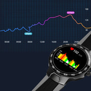 Wearkey E15 1.28 Inch Smart Heart Rate Monitoring Touch Screen Watch(Silver Gray)