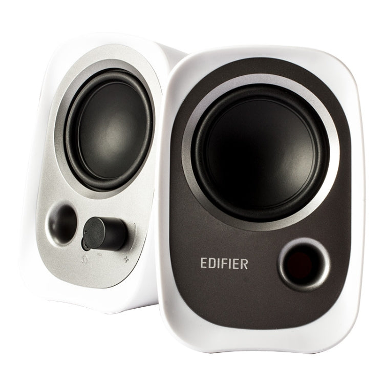 2 PCS Edifier R12U Subwoofer Mobile Phone Mini Desktop Computer USB Audio(White) - free shipping - PMC Jewellery - Order now!
