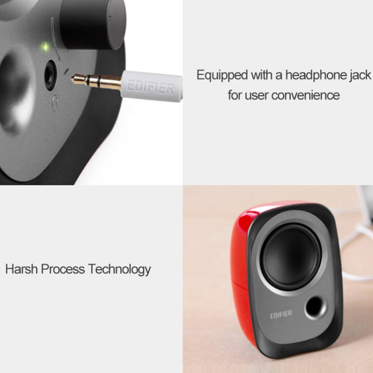 2 PCS Edifier R12U Subwoofer Mobile Phone Mini Desktop Computer USB Audio(White) - free shipping - PMC TechLife - Order now!