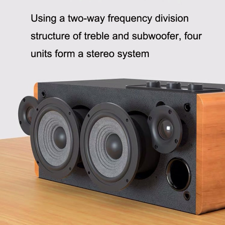 Edifier D12 Wireless Bluetooth Speaker Car Subwoofer Stereo(Wood Grain) - free shipping - PMC Jewellery - Order now!