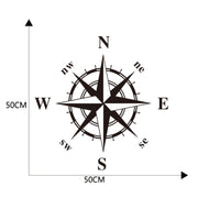 D-336 Car Compass Graphic Sticker Hood Car Body Universal Sticker(White)