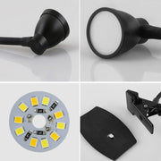 668A001 USB 360 Degree Bend Hose Desk Lamp, Spec: Black Two-speed Dimming