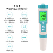 C-600A 7 In 1 Temperature/Salinity/PH/TDS/EC/ORP/SG Monitoring Pen(without Battery and Powder)