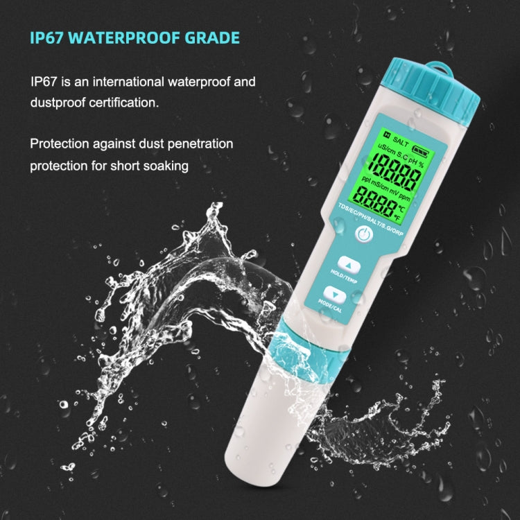C-600A 7 In 1 Temperature/Salinity/PH/TDS/EC/ORP/SG Monitoring Pen(without Battery and Powder) - PH & Moisture Meter by PMC TechLife | Online Shopping South Africa | PMC TechLife | Buy Now Pay Later Mobicred